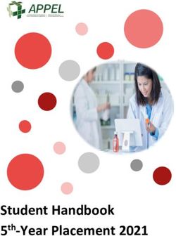 Student Handbook 5th-Year Placement 2021 - Appel