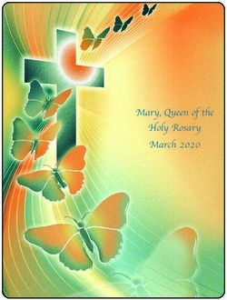 Mary, Queen of the Holy Rosary March 2020