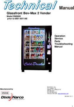 Glassfront Bev-Max 2 Vender - Model DN5800 prior to 0001-8511AE