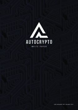 Autocrypto white paper - Last reviewed: 19th January 2022 - Whitepaper EN