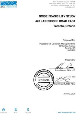 NOISE FEASIBILITY STUDY 420 LAKESHORE ROAD EAST - Toronto, Ontario Prepared for: Plazacorp 420 Lakeshore Management Inc. 10 Wanless Avenue ...