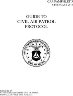 GUIDE TO CIVIL AIR PATROL PROTOCOL - CAP PAMPHLET 3 6 FEBRUARY 2014