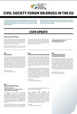 CIVIL SOCIETY FORUM ON DRUGS IN THE EU