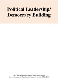 Political Leadership/ Democracy Building - College of Politics and ...