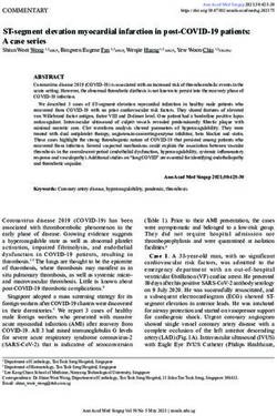 ST-segment elevation myocardial infarction in post-COVID-19 patients: A case series