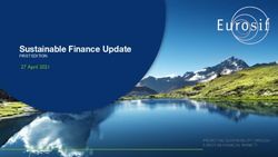 Sustainable Finance Update - FIRST EDITION 27 April 2021 - Eurosif