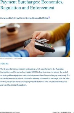 Payment Surcharges: Economics, Regulation and Enforcement