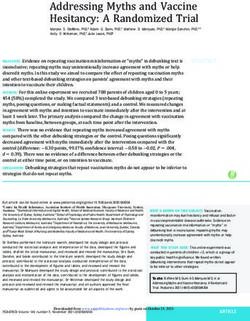 Addressing Myths and Vaccine Hesitancy: A Randomized Trial