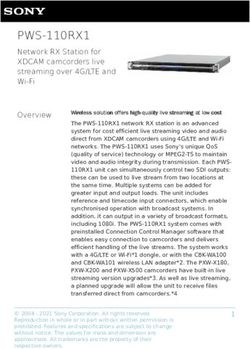 PWS-110RX1 Network RX Station for XDCAM camcorders live streaming over 4G/LTE and Wi-Fi