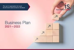 Business Plan 2021-2022 - The 'go to' organisation for Local Government improvement in Scotland - Improvement Service