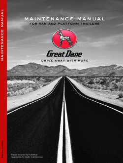 Maintenance manual for van and platform trailers drive away withmore - Great Dane