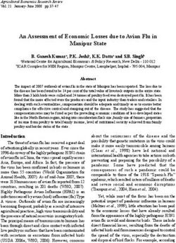 An Assessment of Economic Losses due to Avian Flu in Manipur State