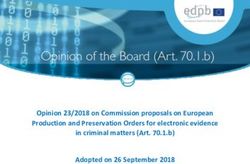 Opinion 23/2018 on Commission proposals on European Production and Preservation Orders for electronic evidence in criminal matters (Art. 70.1.b) ...