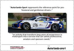 "Autorlando-Sport rappresents the reference point for pro-fessional and gentleman drivers "an activity that transform long years of ...