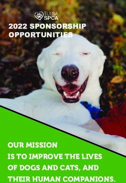 2022 SPONSORSHIP OPPORTUNITIES - OUR MISSION IS TO IMPROVE THE LIVES OF DOGS AND CATS, AND THEIR HUMAN COMPANIONS - Tulsa SPCA