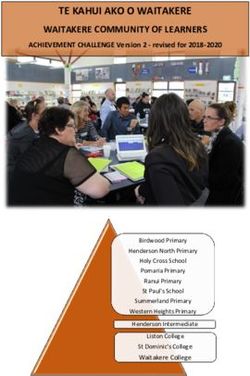 TE KAHUI AKO O WAITAKERE WAITAKERE COMMUNITY OF LEARNERS - Ministry Of Education