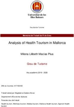 Analysis of Health Tourism in Mallorca - Milena Lilibeth Macías Plua Grau de Turisme