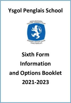 Ysgol Penglais School - Sixth Form Information and Options Booklet 2021-2023