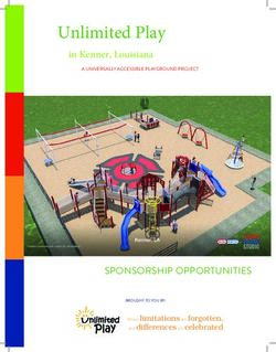 Unlimited Play in Kenner, Louisiana - SPONSORSHIP OPPORTUNITIES