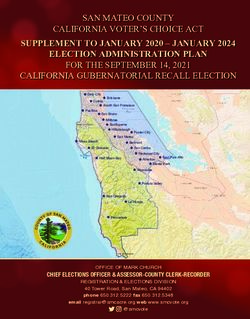 SUPPLEMENT TO JANUARY 2020 - JANUARY 2024 ELECTION ADMINISTRATION PLAN - January 2024 Election ...