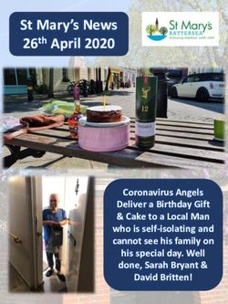 St Mary's News 26th April 2020 - Coronavirus Angels Deliver a Birthday Gift & Cake to a Local Man who is self-isolating and cannot see his family ...