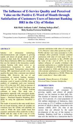 The Influence of E-Service Quality and Perceived Value on the Positive E-Word of Mouth through Satisfaction of Customers Users of Internet Banking ...