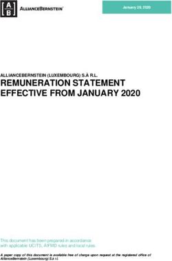 REMUNERATION STATEMENT EFFECTIVE FROM JANUARY 2020 - AllianceBernstein