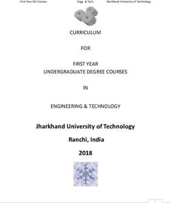 Jharkhand University of Technology Ranchi, India 2018 - CURRICULUM FOR FIRST YEAR UNDERGRADUATE DEGREE COURSES IN ENGINEERING & TECHNOLOGY - Bit ...
