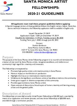 SANTA MONICA ARTIST FELLOWSHIPS: 2020-21 GUIDELINES - City of ...