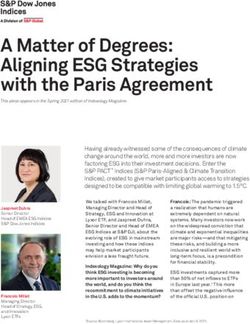 A Matter of Degrees: Aligning ESG Strategies with the Paris Agreement - Lyxor ETF ...