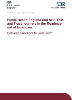 Public Health England and NHS Test and Trace: our role in the Roadmap out of lockdown - Delivery plan April to June 2021 - GOV.UK