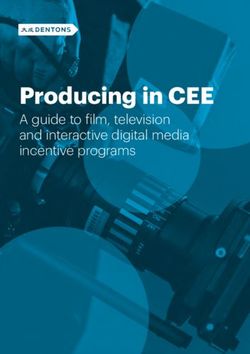 Producing in CEE A guide to film, television and interactive digital media incentive programs - Dentons