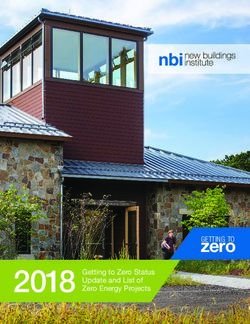Zero 2018 Getting to Zero Status - Update and List of Zero Energy Projects