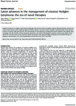 Latest advances in the management of classical Hodgkin lymphoma: the era of novel therapies - Nature