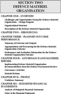 SECTION TWO DEFENCE MATERIEL ORGANISATION