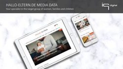 HALLO-ELTERN.DE MEDIA DATA - Your specialist in the target group of women, families and children - iq media marketing GmbH
