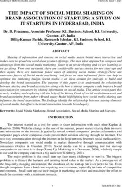 THE IMPACT OF SOCIAL MEDIA SHARING ON BRAND ASSOCIATION OF STARTUPS: A STUDY ON IT STARTUPS IN HYDERABAD, INDIA