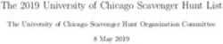 The 2019 University of Chicago Scavenger Hunt List - The University of Chicago Scavenger Hunt Organization Committee 8 May 2019 - Scav Hunt