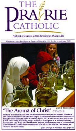"The Aroma of Christ" (2 Cor 2:15) - Diocese of New Ulm