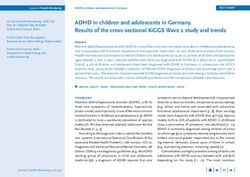 ADHD IN CHILDREN AND ADOLESCENTS IN GERMANY. RESULTS OF THE CROSS-SECTIONAL KIGGS WAVE 2 STUDY AND TRENDS - RKI