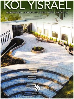 KOL YISRAEL DECEMBER 2020 - JANUARY 2021 / KISLEV - TEVET - SHEVAT 5781 - ShulCloud