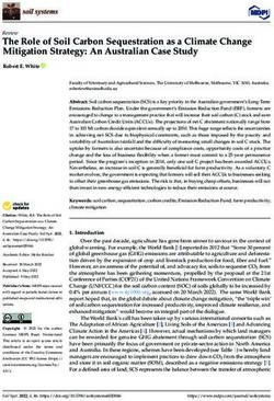 The Role of Soil Carbon Sequestration as a Climate Change Mitigation Strategy: An Australian Case Study