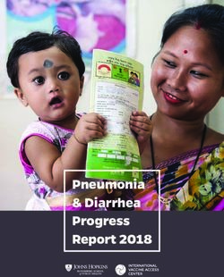 Pneumonia & Diarrhea Progress Report 2018 - Stop Pneumonia