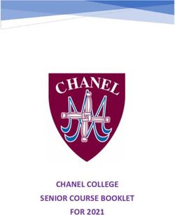 CHANEL COLLEGE SENIOR COURSE BOOKLET FOR 2021
