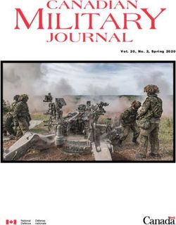 MILITAR Y JOURNAL Vol. 20, No. 2, Spring 2020 - Revue militaire canadienne