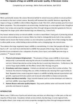 The impacts of dogs on wildlife and water quality: A literature review - Oregon Metro