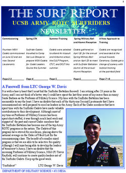THE SURF REPORT UCSB ARMY ROTC SURFRIDERS