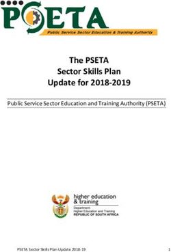 The PSETA Sector Skills Plan Update for 2018-2019 - Public Service Sector Education and Training Authority (PSETA)