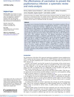 The effectiveness of vaccination to prevent the papillomavirus infection: a systematic review and meta-analysis