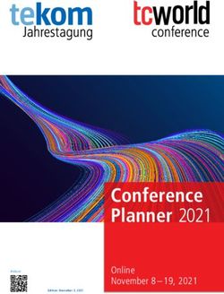 Conference Planner 2021 - Online November 8 - 19, 2021